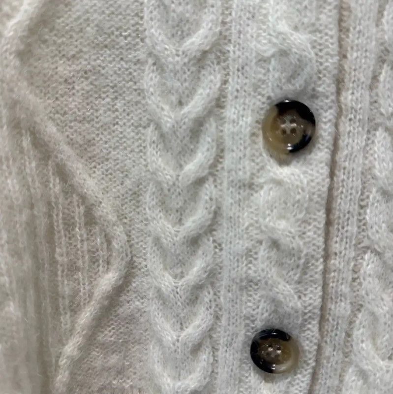 Burberry Burberry Women’s Cream Wool Cardigan Sweater Size S / US 4 / IT 40 - 7 Thumbnail