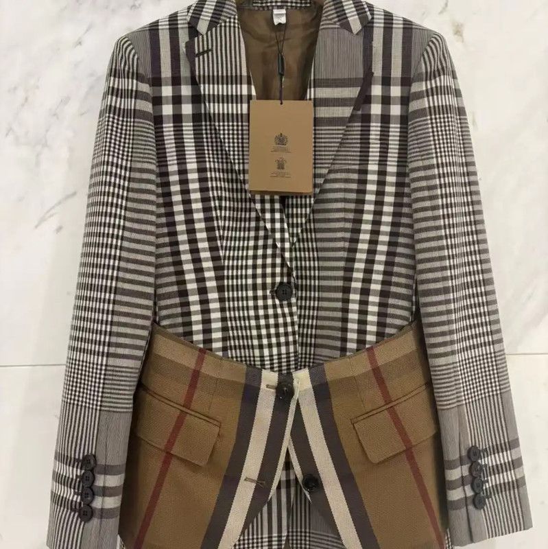 Burberry Burberry XS Brown Check Wool Jacket Size XS / US 0-2 / IT 36-38 - 9 Thumbnail