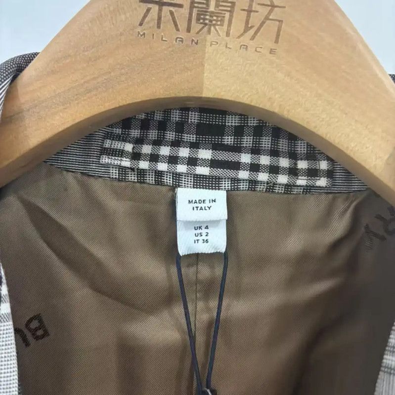 Burberry Burberry XS Brown Check Wool Jacket Size XS / US 0-2 / IT 36-38 - 7 Thumbnail