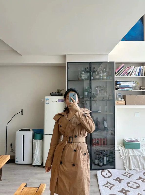 Burberry Burberry Khaki Cotton Check Long Trench Coat Size S / US 4 / IT 40 - 8 Thumbnail