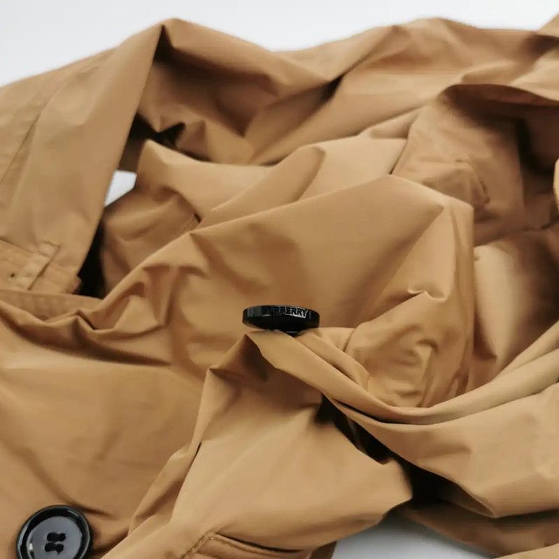 Burberry Burberry Khaki Cotton Check Long Trench Coat Size S / US 4 / IT 40 - 10 Thumbnail