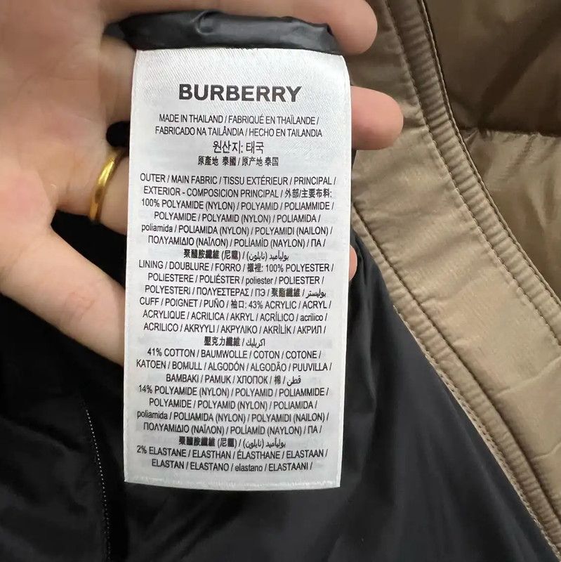 Burberry Burberry Khaki Short Down Jacket for Women Size S / US 4 / IT 40 - 3 Thumbnail
