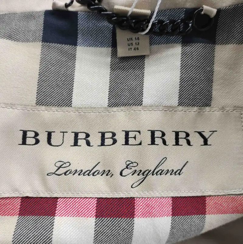 Burberry Burberry Khaki Polyester Mid-Length Women's Trench Coat Size M / US 6-8 / IT 42-44 - 3 Thumbnail