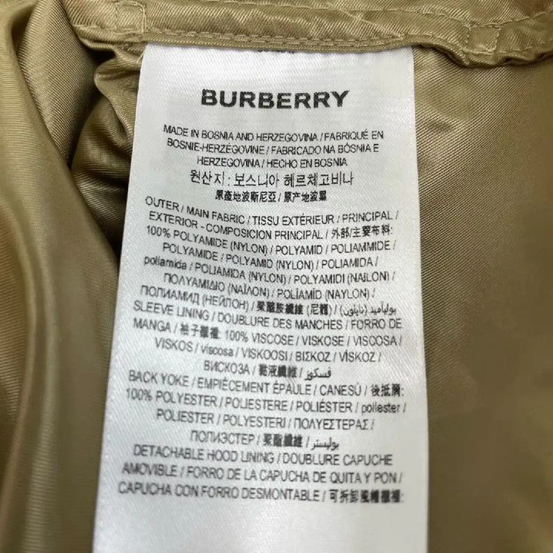 Burberry Burberry Spring Autumn Gold Nylon Coat Size XS / US 0-2 / IT 36-38 - 5 Thumbnail