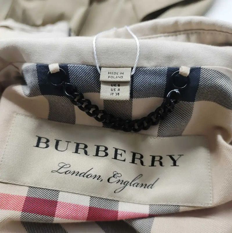 Burberry Burberry Cream Cotton Women's Trench Coat Size M / US 6-8 / IT 42-44 - 3 Thumbnail