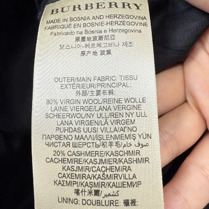 Burberry Burberry Black Wool Women's Trench Coat Size M / US 6-8 / IT 42-44 - 5 Thumbnail