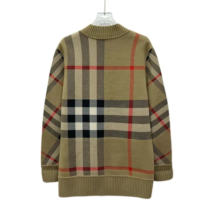 Burberry Burberry Brown Polyester Women's Cardigan Size XS / US 0-2 / IT 36-38 - 2 Thumbnail