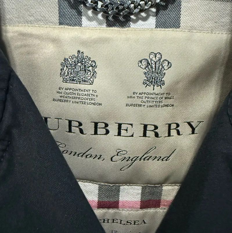 Burberry Burberry Black Cotton Women's Trench Coat Size ONE SIZE - 4 Thumbnail