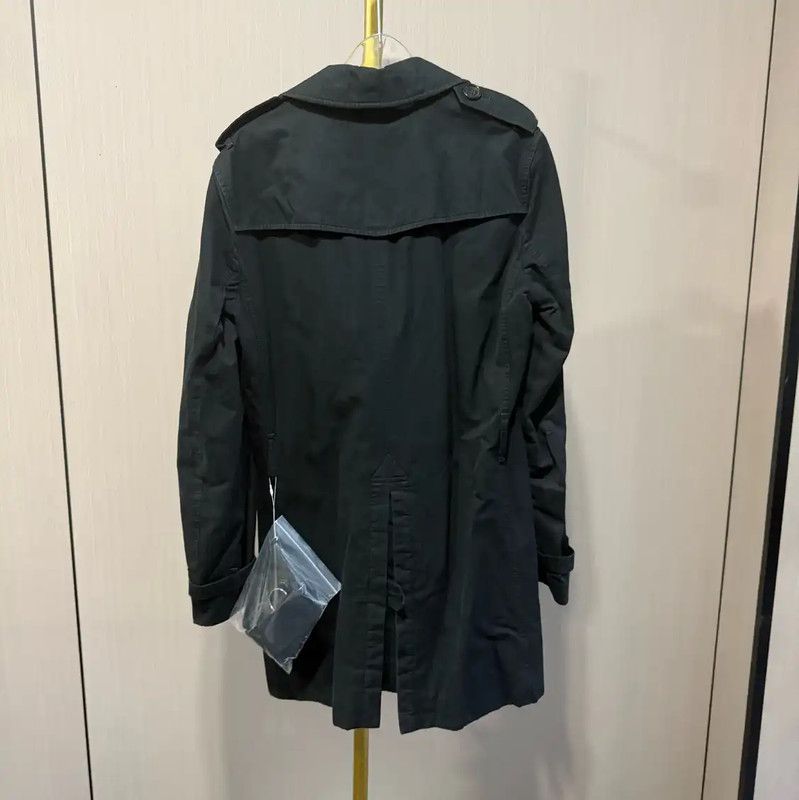 Burberry Burberry Black Cotton Women's Trench Coat Size ONE SIZE - 2 Thumbnail