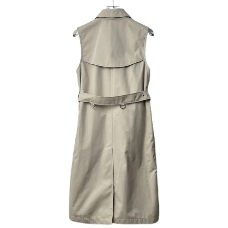 Burberry Burberry Gray Cotton Blend Sleeveless Dress Size L / US 10 / IT 46 - 2 Thumbnail