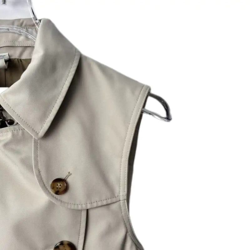 Burberry Burberry Gray Cotton Blend Sleeveless Dress Size L / US 10 / IT 46 - 3 Thumbnail