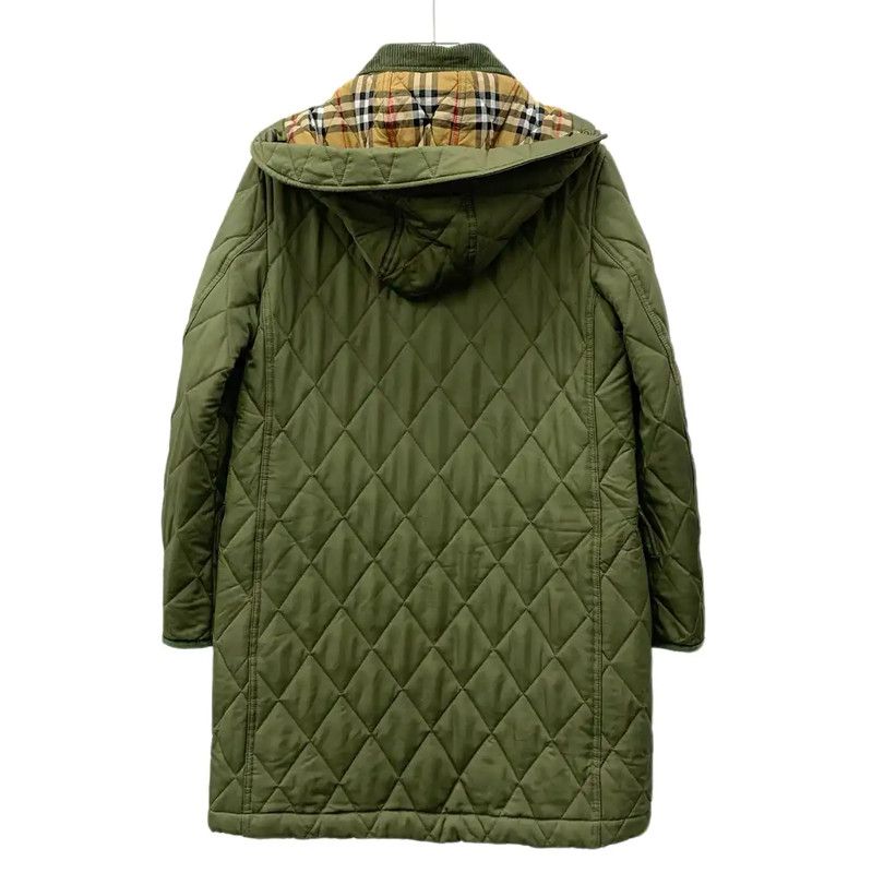 Burberry Burberry Women's Green Quilted Cotton Coat Size S / US 4 / IT 40 - 2 Thumbnail