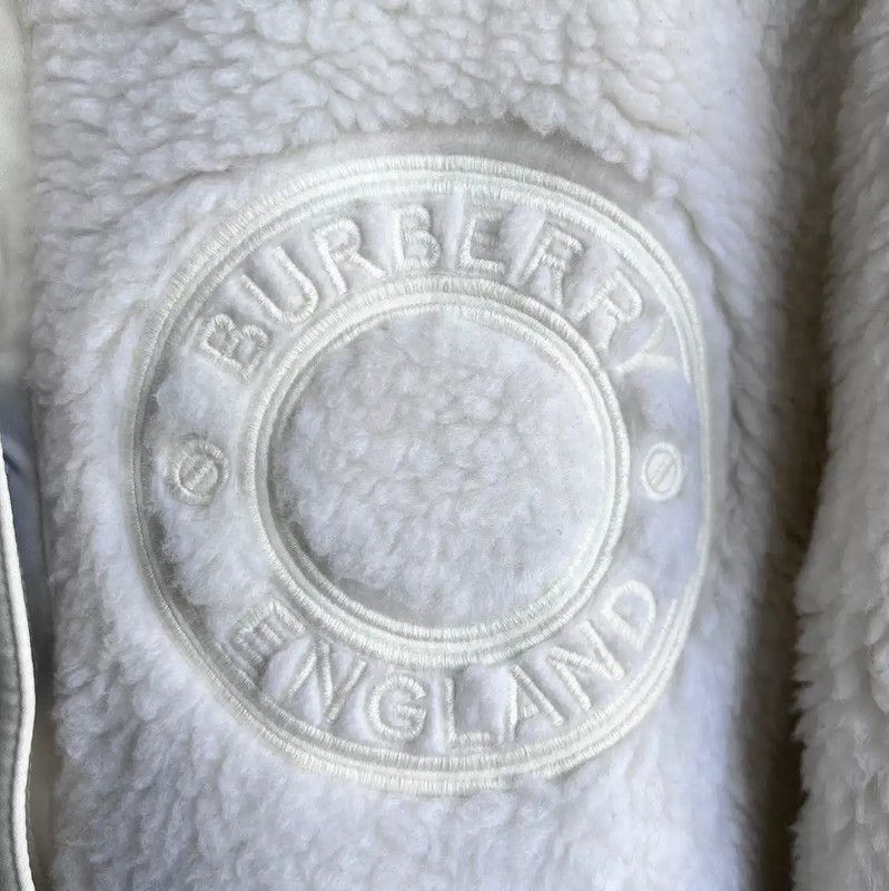 Burberry Burberry Women's White Wool Jacket Size L / US 10 / IT 46 - 7 Thumbnail