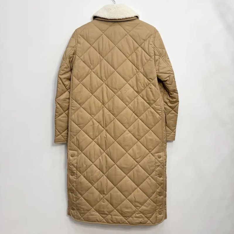 Burberry Long Khaki Cotton Coat for Women