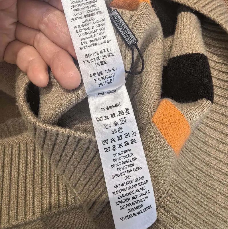 Burberry Burberry Multicolor Cashmere Cardigan with Hood Size L / US 10 / IT 46 - 9 Thumbnail