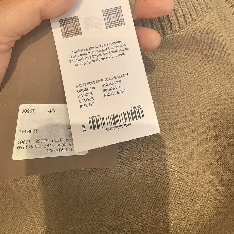 Burberry Burberry Multi-Color Wool Women's Cardigan Size L / US 10 / IT 46 - 6 Thumbnail