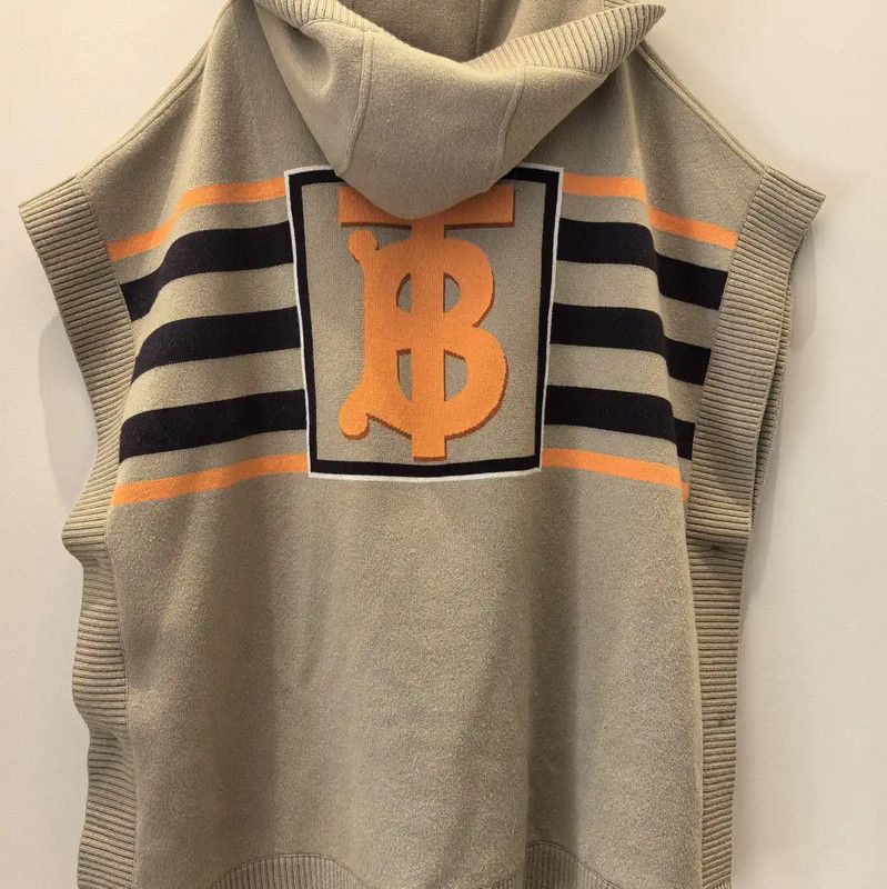 Burberry Burberry Multi-Color Wool Women's Cardigan Size L / US 10 / IT 46 - 2 Thumbnail