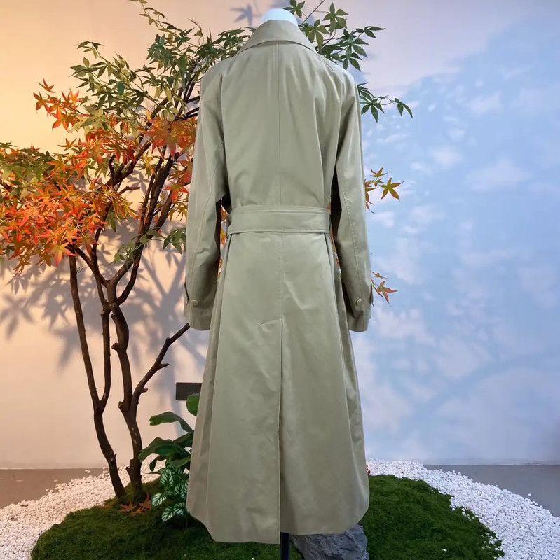 Burberry Burberry Khaki Cotton Women's Trench Coat Size L / US 10 / IT 46 - 2 Thumbnail