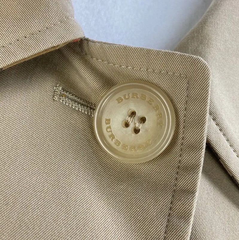 Burberry Burberry Khaki Cotton Women's Trench Coat Size L / US 10 / IT 46 - 3 Thumbnail