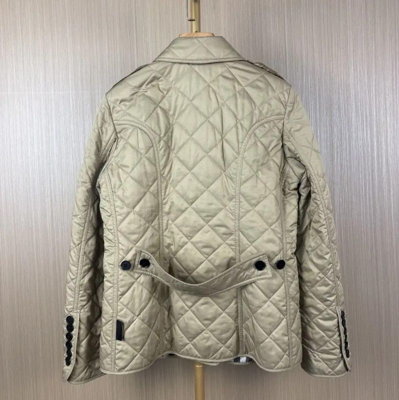Burberry Burberry Quilted Beige Polyester Women's Jacket Size M / US 6-8 / IT 42-44 - 2 Thumbnail