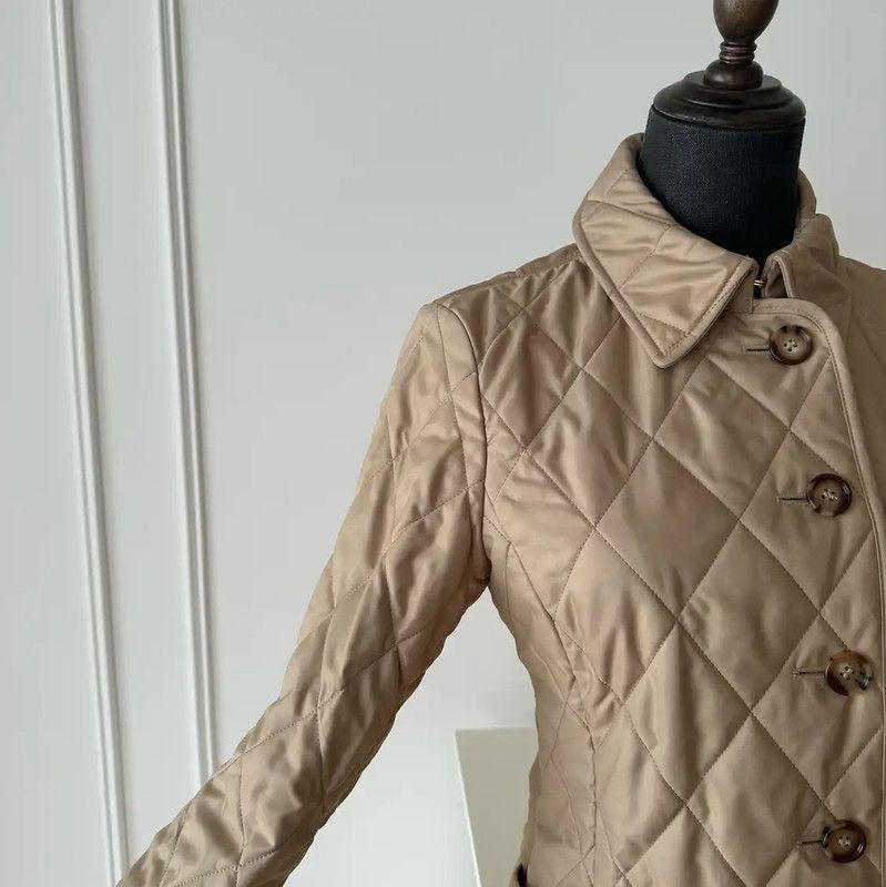Burberry Burberry Khaki Women's Cotton Jacket Size S / US 4 / IT 40 - 4 Thumbnail