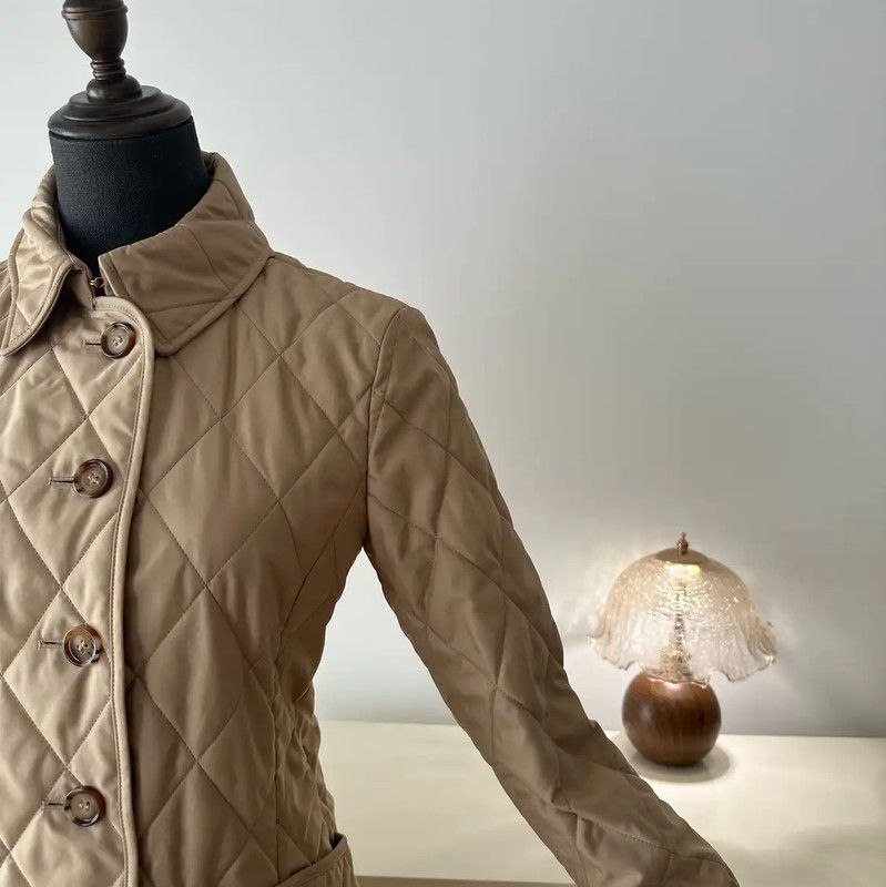 Burberry Burberry Khaki Women's Cotton Jacket Size S / US 4 / IT 40 - 3 Thumbnail