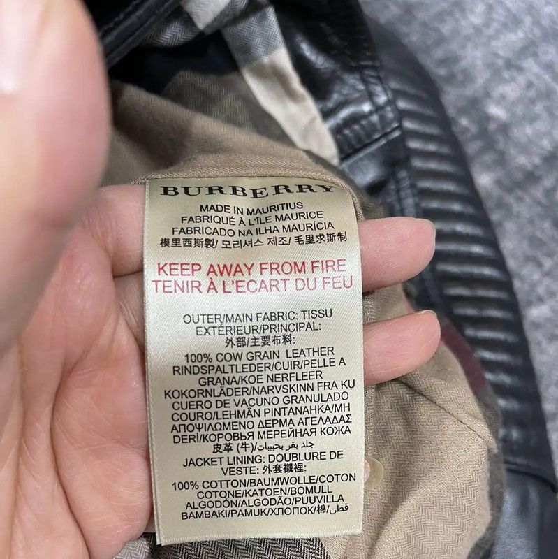 Burberry Burberry Women's Winter Black Leather Jacket Size M / US 6-8 / IT 42-44 - 7 Thumbnail