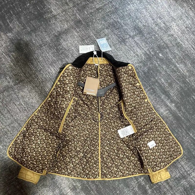 Burberry Burberry Yellow Quilted Short Jacket for Women Size S / US 4 / IT 40 - 5 Thumbnail