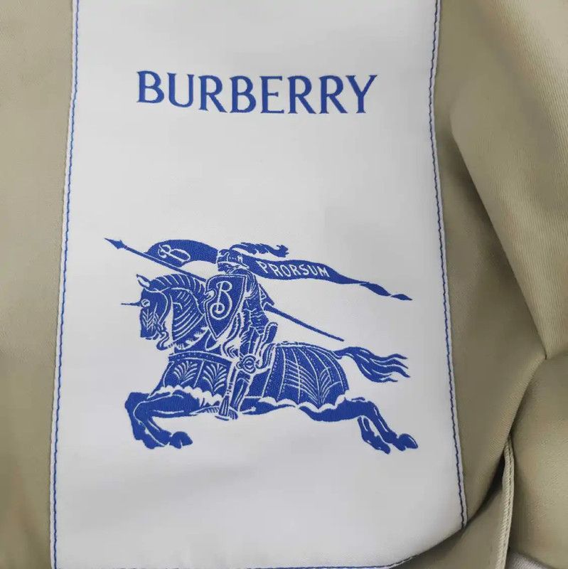 Burberry Burberry M Size Light Green Cotton Trench Coat Size M / US 6-8 / IT 42-44 - 3 Thumbnail