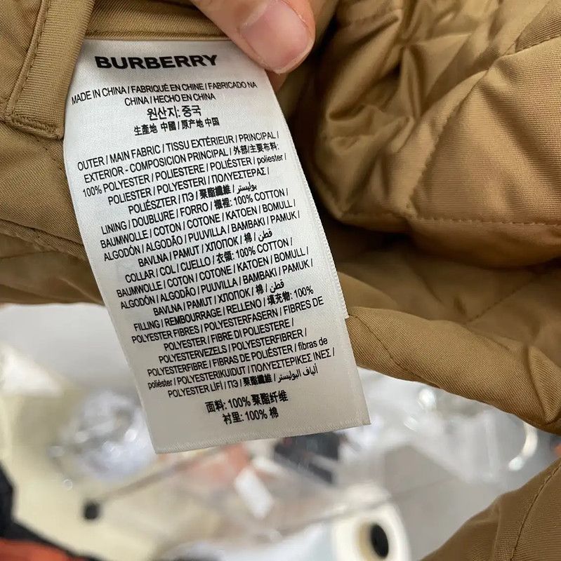 Burberry Burberry Khaki Cotton Women's Quilted Jacket Size L / US 10 / IT 46 - 3 Thumbnail