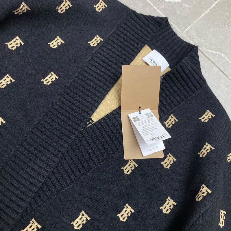 Burberry Burberry Black Wool Blend Cardigan Size XS / US 0-2 / IT 36-38 - 2 Thumbnail