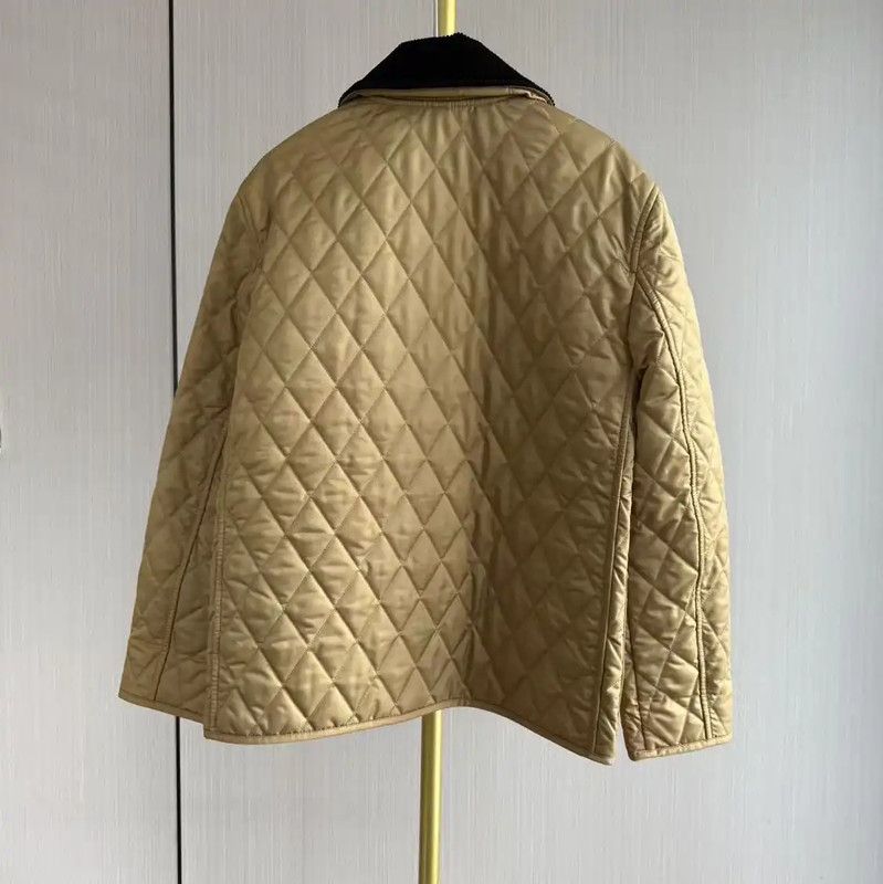 Burberry Burberry Khaki Quilted Women's Jacket Size XS / US 0-2 / IT 36-38 - 2 Thumbnail