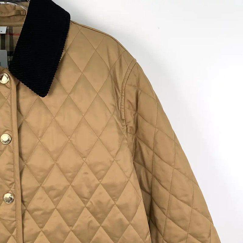 Burberry Burberry Quilted Cotton Jacket in Brown Size M / US 6-8 / IT 42-44 - 3 Thumbnail