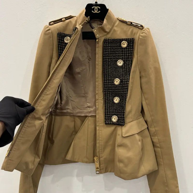 Burberry Burberry Brown Cotton Women's Jacket Size S / US 4 / IT 40 - 5 Thumbnail
