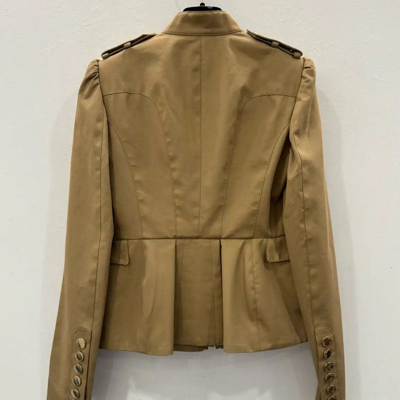 Burberry Burberry Brown Cotton Women's Jacket Size S / US 4 / IT 40 - 4 Thumbnail