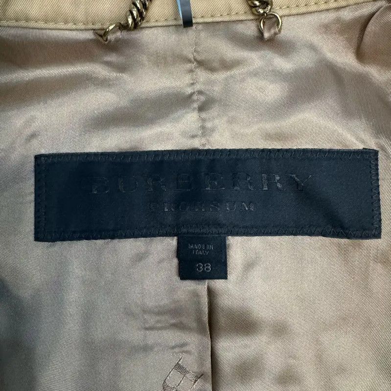 Burberry Burberry Brown Cotton Women's Jacket Size S / US 4 / IT 40 - 7 Thumbnail