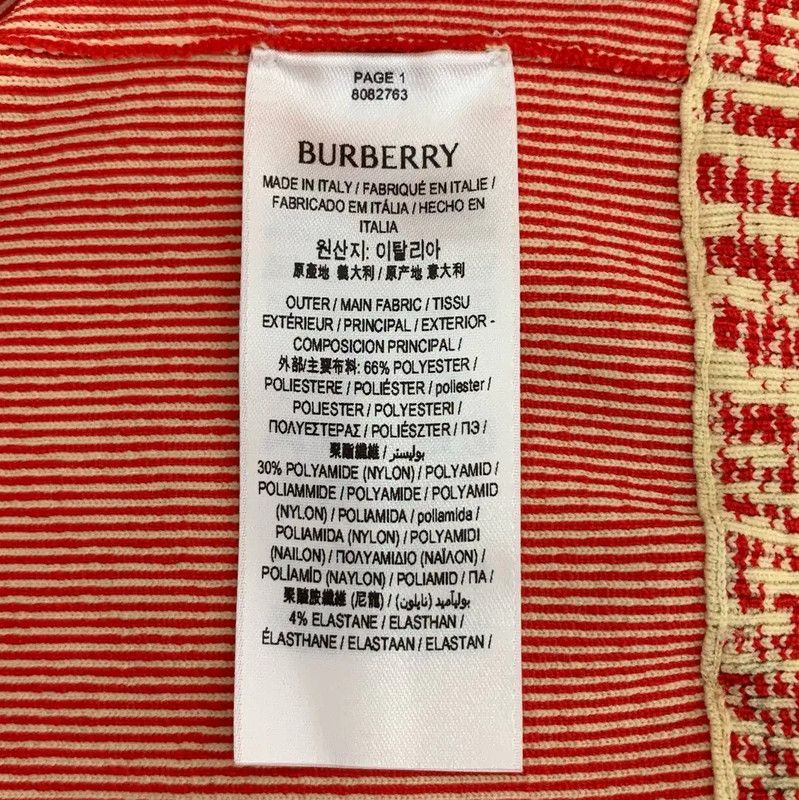 Burberry Burberry Red Cotton Women's Jacket Size XS / US 0-2 / IT 36-38 - 7 Thumbnail