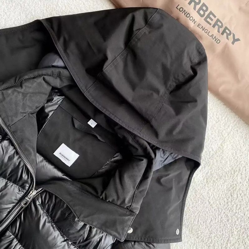 Burberry Burberry Black Nylon Women's Down Coat Size M / US 6-8 / IT 42-44 - 3 Thumbnail