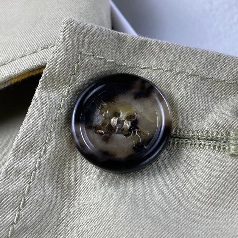 Burberry Burberry Khaki Cotton Women's Trench Coat Size XL / US 12-14 / IT 48-50 - 4 Thumbnail