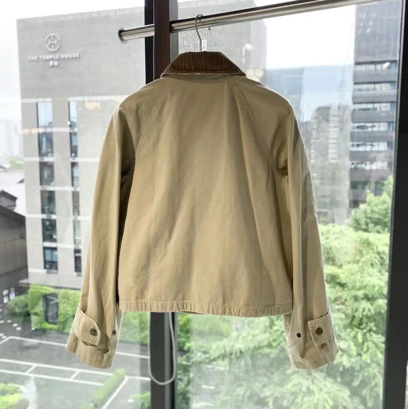 Burberry Burberry Khaki Cotton Women's Jacket Size ONE SIZE - 2 Thumbnail