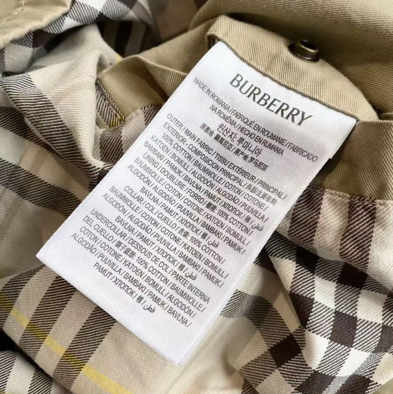 Burberry Burberry Khaki Cotton Women's Jacket Size ONE SIZE - 5 Thumbnail