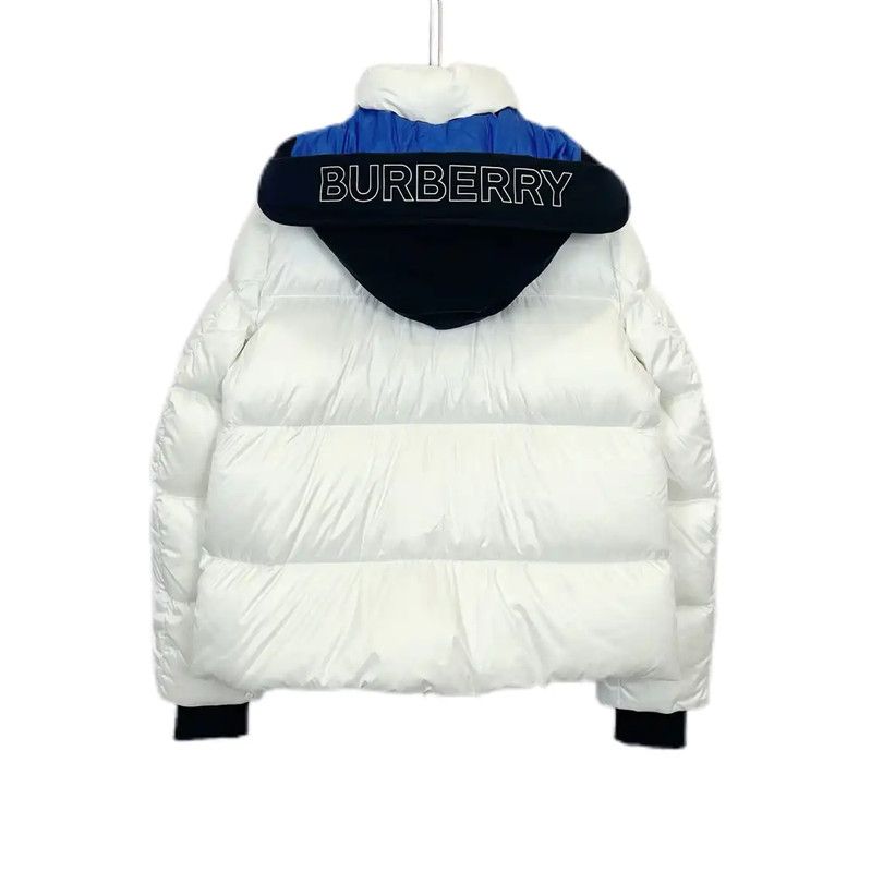 Burberry Burberry Gray Long Down Jacket for Women Size S / US 4 / IT 40 - 2 Thumbnail