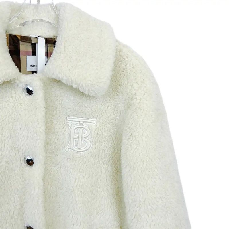 Burberry Burberry Women's White Cotton Mid-Length Jacket Size XS / US 0-2 / IT 36-38 - 3 Thumbnail