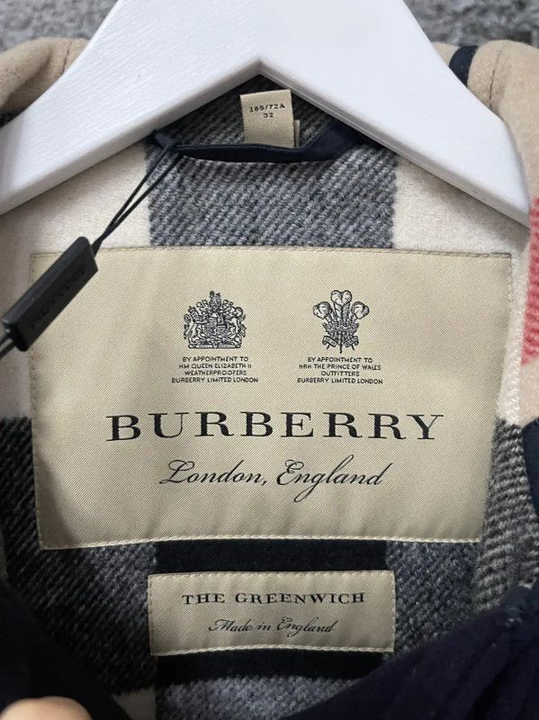 Burberry Burberry Women's Navy Wool Long Coat Size ONE SIZE - 7 Thumbnail