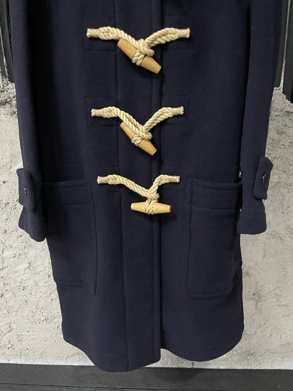 Burberry Burberry Women's Navy Wool Long Coat Size ONE SIZE - 4 Thumbnail