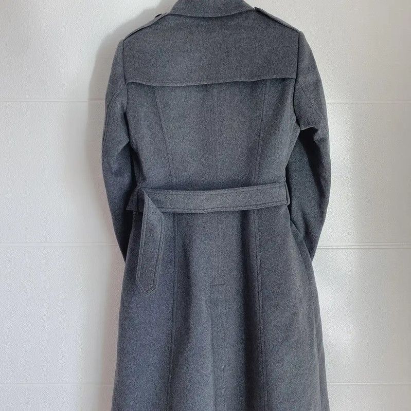 Burberry Burberry Women's Grey Wool Blend Trench Coat Size S / US 4 / IT 40 - 6 Thumbnail