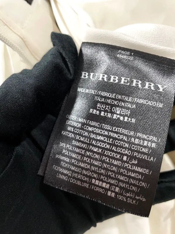 Burberry Burberry White Cotton Long Pleated Skirt Size 28" / US 6 / IT 42 - 9 Thumbnail