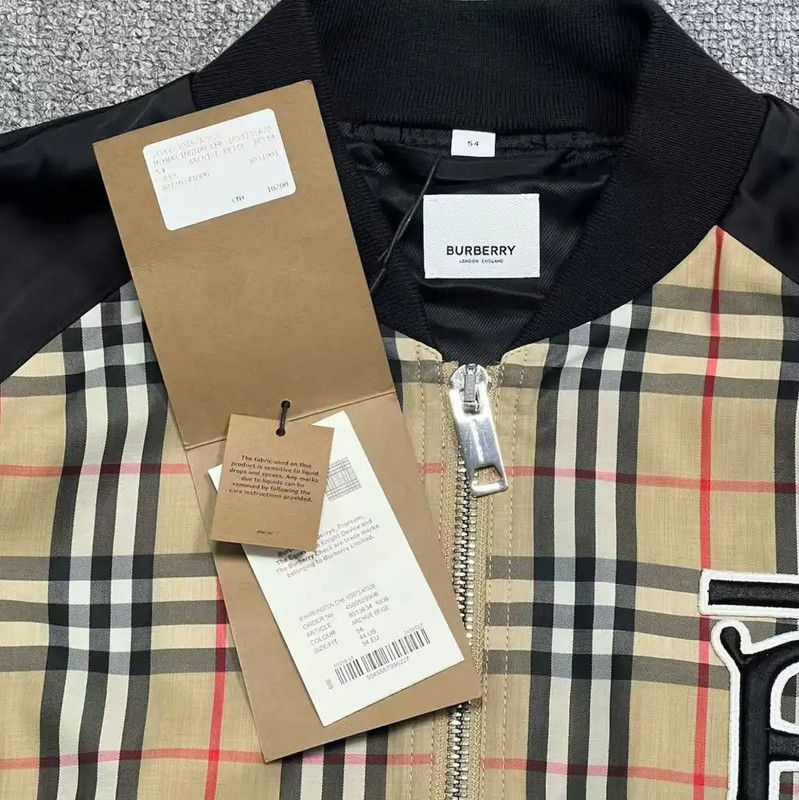 Burberry Burberry Black Polyester Logo Women's Jacket Size L / US 10 / IT 46 - 3 Thumbnail
