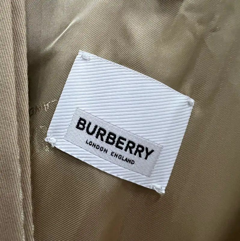 Burberry Burberry Khaki Cotton Mid-Length Trench Coat Size M / US 6-8 / IT 42-44 - 3 Thumbnail
