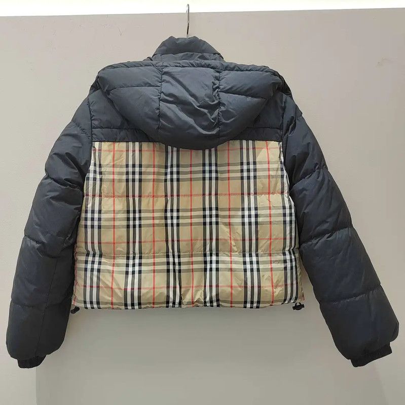 Burberry Burberry Black Cotton Women's Down Jacket Size L / US 10 / IT 46 - 2 Thumbnail